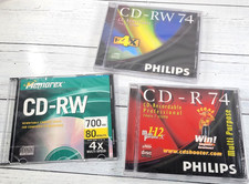 Blank CD-R Bundle - Philips CDR74, CDRW74, Memorex CDRW picture
