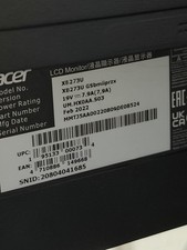 Acer Predator XB273U X1bmiiprx 27