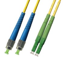 5M Singlemode Duplex Fiber Optic Cable 9/125 FC UPC LC APC Patch Cable Network picture