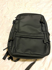 Rcrirth Black Padded Leather Backpack / suitcase , Solid, Universal 15 in picture