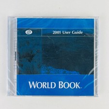 World Book 2001 Deluxe Edition User Guide PC CD ROM Software NEW Factory Sealed picture