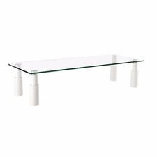 LCD LED COMPUTER MONITOR TABLE RISER ADJUSTABLE LEGS SHELF SPACE SAVER LAPTOP picture