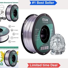 Silk PLA 3D Printer Filament 1.75mm 1kg Silver Silk Finish Vacuum Sealed picture