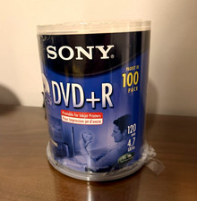 Sony DVD+R 4.7GB 16x Inkjet Printable Recordable Discs 100pk Spindle picture