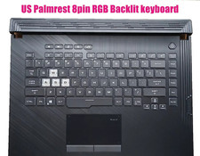 1x For Asus ROG G531G G531GV Palmrest Backlit Keyboard Touchpad 90NR01N1-R31US0 picture