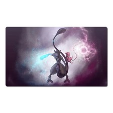 Mew and Mewtwo Board Game Pokemon Gaming Mouse Pad Desk Accessories picture