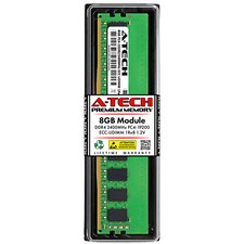 8GB DDR4 PC4-19200E ECC UDIMM (Replacement for Kingston KVR24E17S8/8) Memory RAM picture
