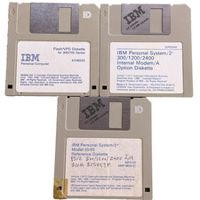 Software IBM PS/2 Model 300 1200 2400 Modem Flash VPD 700 Version 1.05 Vintage  picture