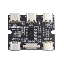 USB-2.0 1-to-3 Three Ports HUB Splitter PCBA Expansion Module Board PCs Multi... picture