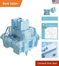 V3 Creamy Blue Pro Mechanical Key Switches - 45pcs Dustproof & Tactile Bliss picture