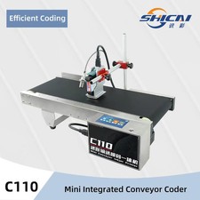 12.7mm Desktop Conveyor TIJ Coder 15m/min for Batch Number Date QR picture