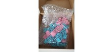 PINK & BLUE Keycaps for mechanical keyboard CORN 61 Key Layout OEM Profile PBT  picture