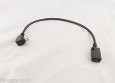 10x Up Direction 90 Degree Angle Micro USB 5 Pin Male To Female Extension Cable picture