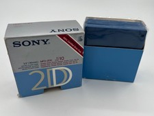 Sony MFD-2DD 3.5 Floppy Disks DS/DD Double Density 10 Pack NEW Open Box VINTAGE picture