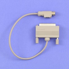 Vintage Genuine Microsoft DE-25 to InPort/Mouse Port Computer Mouse Adapter picture