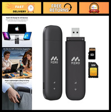 4G LTE WiFi USB Network Adapter, 150Mbps Dual SIM/SD Wireless Dongle for PC/Lapt picture