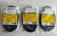 Lot of 3 ~Startech DB9 RS232 #MXT1003MBK 10'ft Straight Through Serial Cable M/F picture