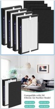 LINNIW 4 Pack F2 A2 Replacement Filter Compatible with 3M Filtrete Room Air P... picture