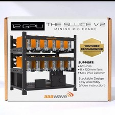 AAAwave The Sluice V2 12GPU Open Frame Mining Rig Frame Chassis picture