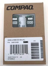 Compaq 243013-002 32MB RAM Kit 2x16MB 72-Pin 60ns EDO SIMM Memory NOS Sealed picture