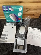 NEW Vtg Logitech M-M30 Serial Ball Mouse 3-Button Beige DB9 Wired PC Retro READ picture