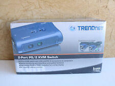 Trendnet TK-205K 2-Port PS/2 KVM Switch Kit Cables Included New Sealed Box picture