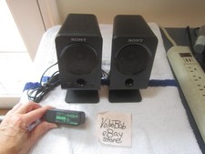 Sony SRS-A3 Active Speaker System Laptop Computer Speakers W/PwrCORD - BOTH WORK picture