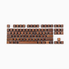 Black Walnut Wood OEM High keycap Mechanical keyboard Keycaps 60/87/108 Keys picture