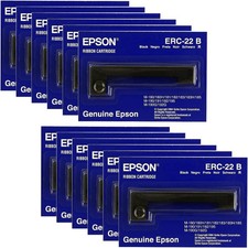 Genuine ERC-22B 12-Pack Black Ribbon Cartridge For M-180 M-181 M-183 M-185 picture