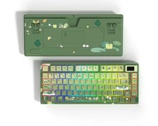 Womier Mechanical Gaming Keyboard OLED Display Hot-Swap RGB Pudding Keycaps picture