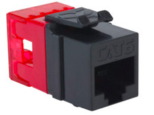 ICC CAT6 RJ45 Keystone Jack for HD Style, Black picture