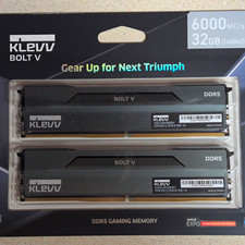 KLEVV BOLT V 32GB (2x16GB) DDR5-6000 UDIMM PC5-48000 CL28 On-Die ECC picture