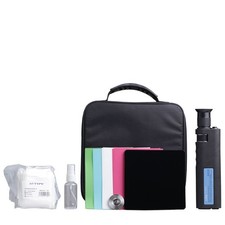 Fiber Optic Cleaning Kit 400X Hand Fiber Microscope Ftth Polishing Disc Film Too picture