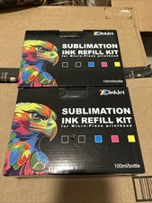 Lot Of 2 New XC Ink Jet Sublimation Ink Refill Lit 10 100ml Bottles Total picture