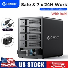 ORICO 5Bay Raid SATA Hard Drive Enclosure Safety Lock Docking Station USB3.0 picture