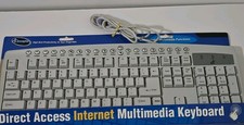 iConcepts 78153 Wired Gray Multimedia Keyboard, English QWERTY w/ Function Keys picture