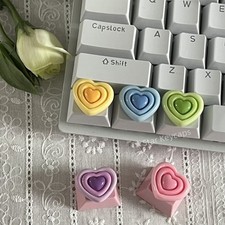 Kawaii Artisan Resin Keycap Handmade Custom MX Cherry Mechanical Keyboard picture