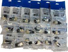 Leviton 41106-RI6, 6P6C Voice Grade QuickPort Connector - Ivory - Lot of 18 picture