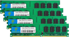 DDR2 800 PC2-6400 8GB DDR2 Kit (4X2Gb) DDR2-800 Udimm 2GB Ram 2RX8 1.8V CL6 Non- picture