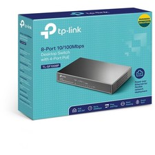 TP-LINK TL-SF1008P 8-Port 10/100Mbps Desktop Switch with 4 PoE Ports Brand New picture