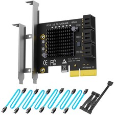 SATA Card for PC - 6-Port Expansion, LED Indicators picture