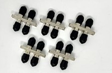 Fiber Optic Adapter ST Multimode Or Singlemode Duplex Coupler 5 Pack Connector picture