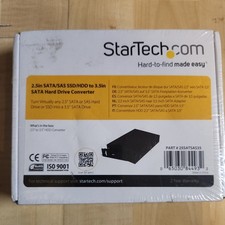 StarTech 2.5in SATA/SAS SSD/HDD to 3.5in SATA Hard Drive Converter - Storage Bay picture
