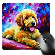 3dRose Goldendoodle Dog Portrait. Colorful Digital Painting. Gift for All  Mouse picture