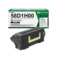 High Yield 58D1H00 Black Toner Cartridge Compatible with Lexmark 58D1H00 58D0... picture