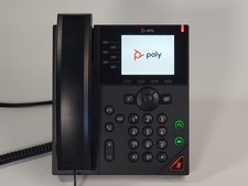 Poly VVX 350 6-Line Business Phone POE IP Desk Black Polycom VOIP 2201-48830-101 picture