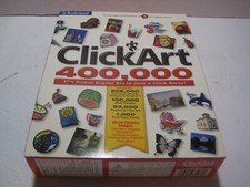 NEW ClickArt 400,000 Computer Software for Windows by Broderbund AOL Graphics CD picture