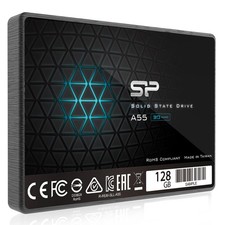 Silicon Power 128GB SSD 3D NAND A55 SLC Cache Performance Boost SATA III 2.5