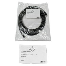 Geiger 72001225 RJ-45 S/FTP Patch Cable AWG26 Cat.6A Tyco Amp 10m Black NEW NEW picture