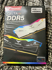 T-FORCE Delta RGB 32GB 2x16GB DDR5 6400 ECC 288-Pin DIMM Desktop RAM picture